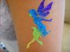glitter fairy tattoo